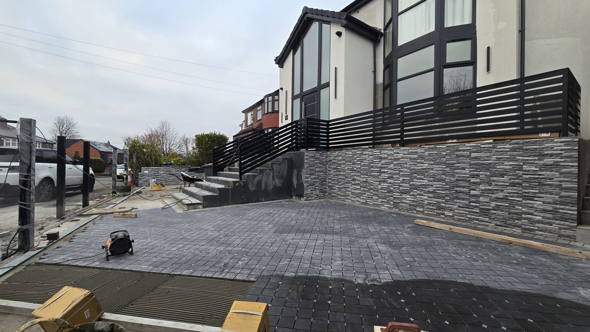 Landscaping and garden excavation project in Manchester