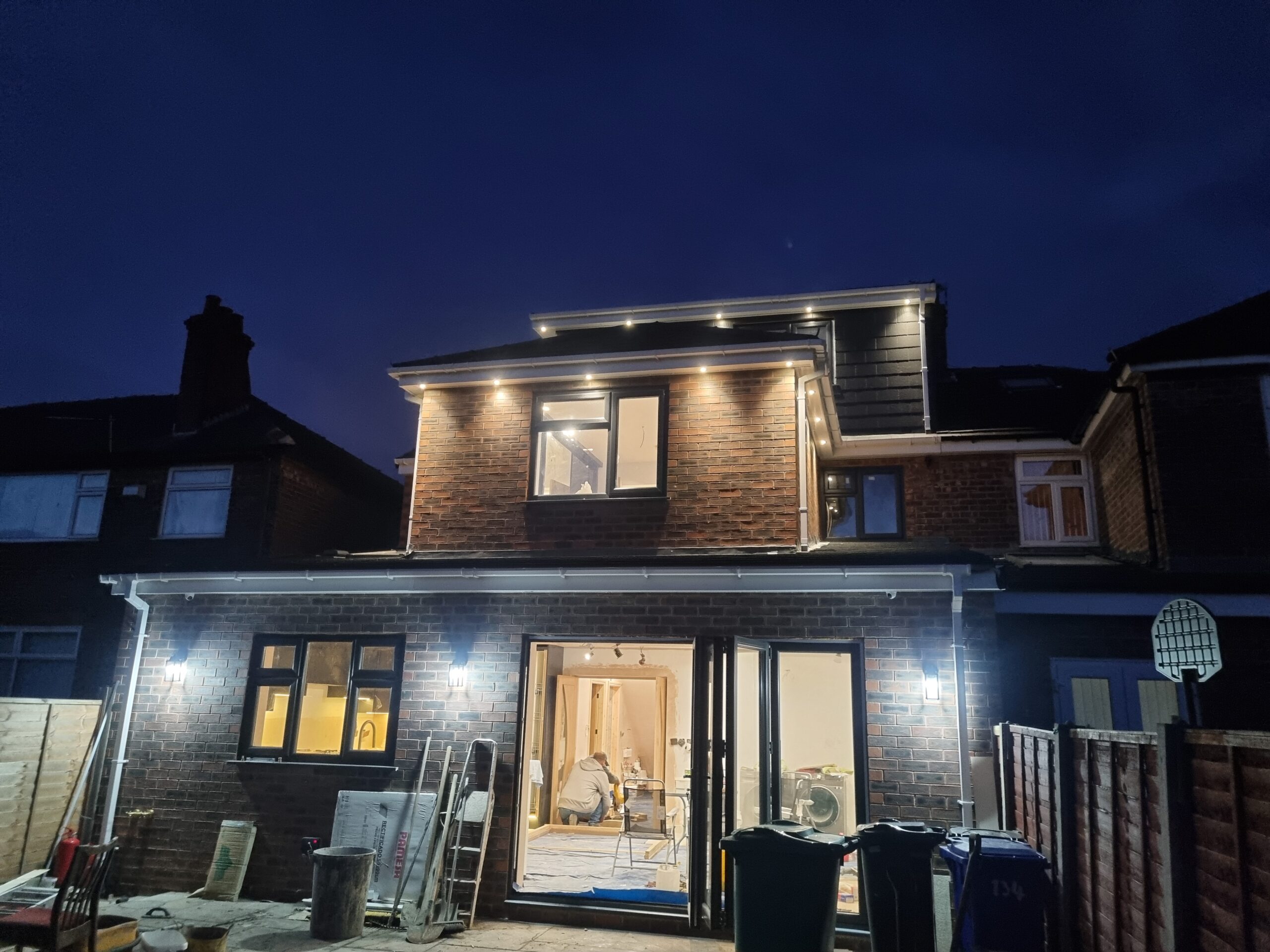 Rear extension evening view thumbnail
