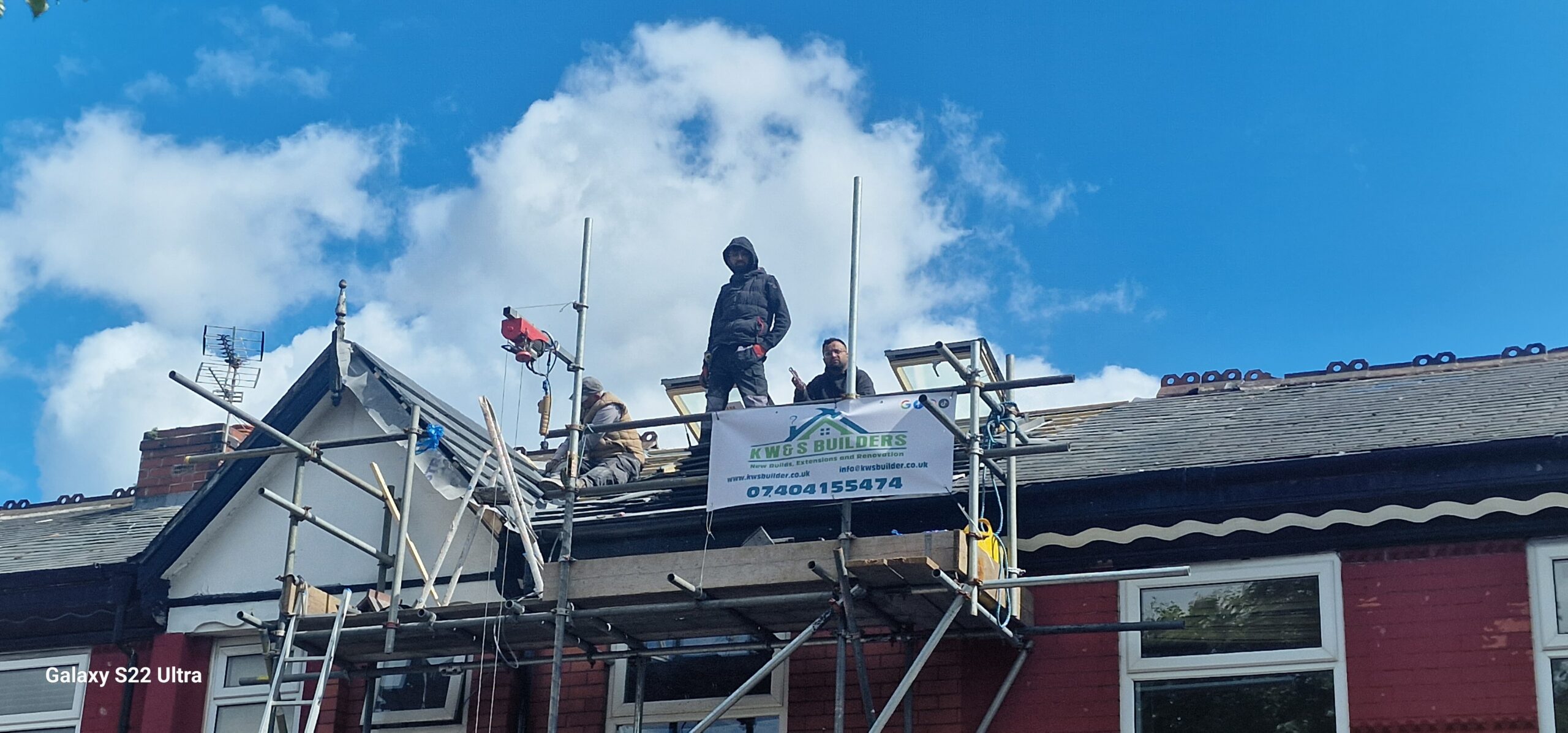 Scaffolded roof work thumbnail