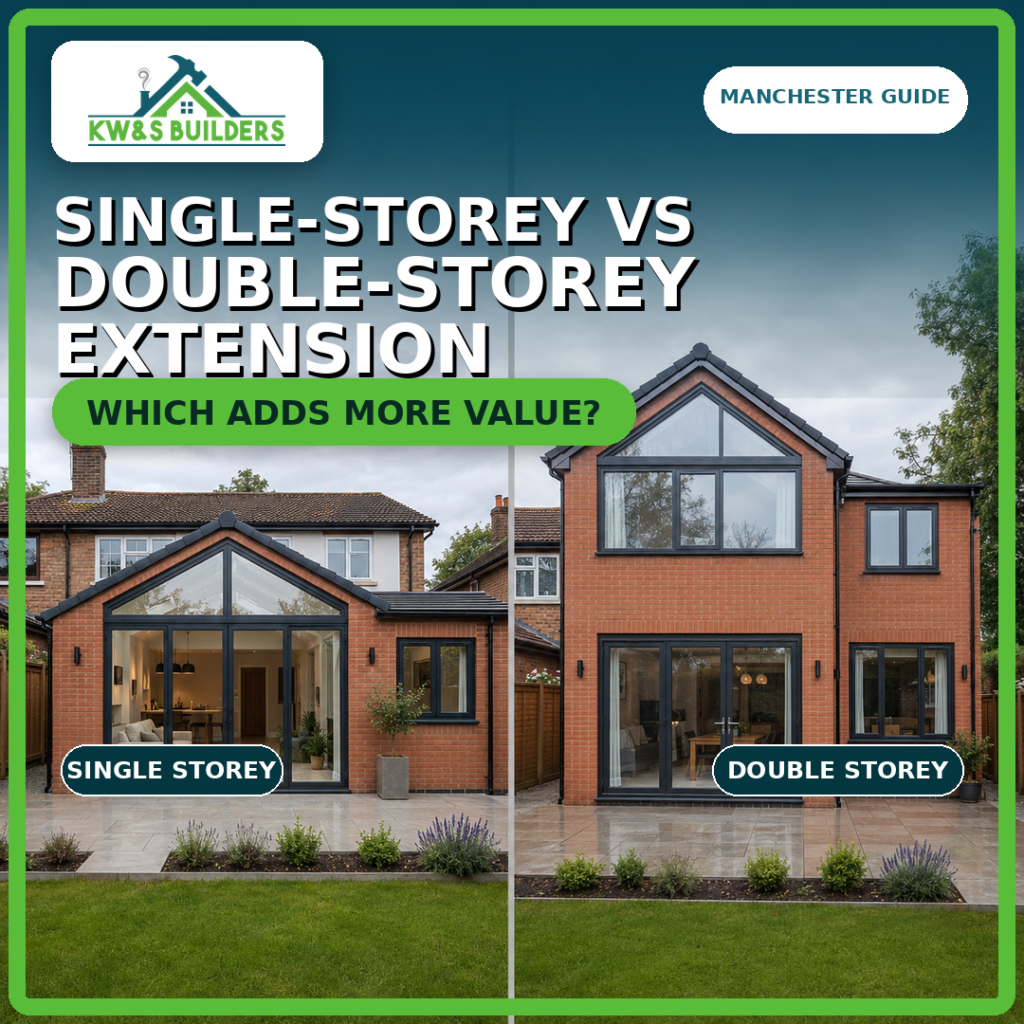 kws single storey vs double storey extension
